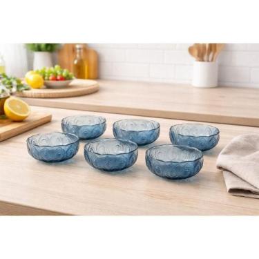 Imagem de Conjunto De Tigelas Para Sobremesa 280ml 6 Peças La Vittra Azul
