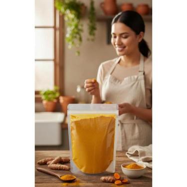 Imagem de Açafrão Puro em Pó 1kg: Curcumina Potente - Congratulations Store