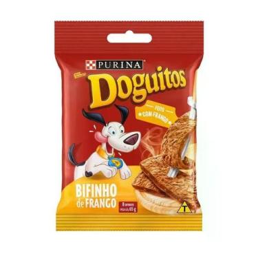 Imagem de Petisco Doguitos Bifinho de Frango para Cães Purina Pacote 65g