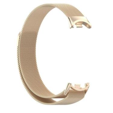 Imagem de Pulseira Para Mi Band 8 9 10 Xiaomi Aço Inox Magnética Premium - 01Sma