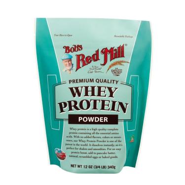 Imagem de Proteína de soro de leite em pó Bob's Red Mill 350 ml sem sabor 12 onças-Unissex