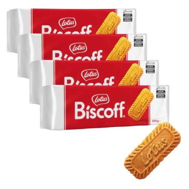 Imagem de 128 Biscoitos - 4 Pacotes x 32 - Lotus Biscoff