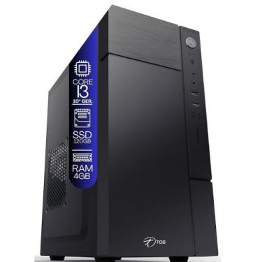 Imagem de Computador TOB Intel Core i3 10100f com SSD 120GB Memória 4GB VGA 1GB 