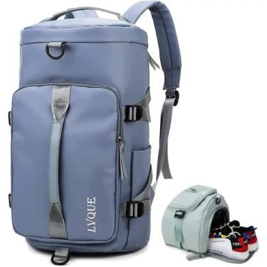 Imagem de Bolsa Mochila Esportiva Mala Viagem de Mão Impermeável - LT Bolsas, Az