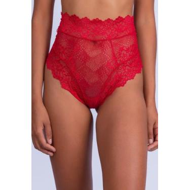 Imagem de Calcinha Hot Pant de Renda - Stella Bernardi, Vermelho beijo, G