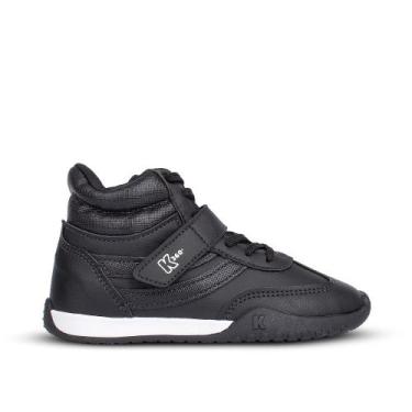 Imagem de Tênis Infantil Menino K360 Flat Preto Cano Alto Casual Confortável Lev
