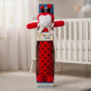 Imagem de Soninho Rolinho Bebê Fofinho 60cm Pelúcia Antialérgica - Brinquedo e T