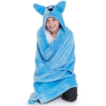 Imagem de Cobertor tv infantil cachorrinho azul - Loani