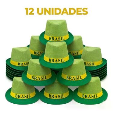 Imagem de 12UN Chapéu Malandrinho Brasil Verde Festa Junina Copa 2026 - Senhor P