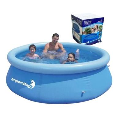 Imagem de Piscina com Borda Inflável 2490 Litros 240x63cm- Wellmix