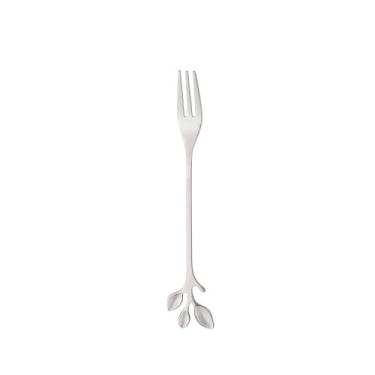Imagem de Conjunto 4 Garfos de Aço Inox para Aperitivo Leaves Prata - Wolff