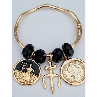 Imagem de Bracelete Folheado Guardião Exu Umbanda Candomblé - NoBrand