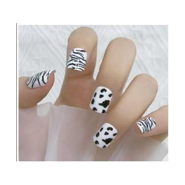 Imagem de Kit 24 Unhas Postiças Realistas 3D de Alto Padrão Natural Luxo Acessór