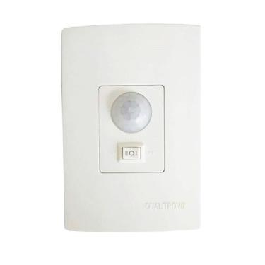 Imagem de Sensor De Presença Qualitronix QI6M Embutir Com Chave Lente 180 Bivolt