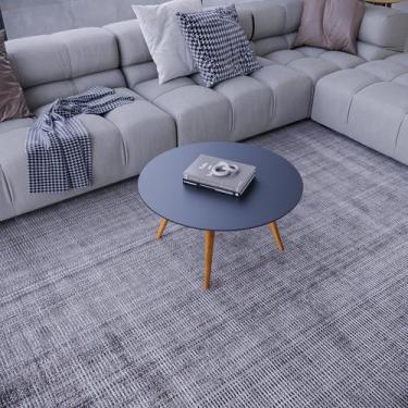 Imagem de Mesa de Centro Vesta Redonda 31cm x 67cm x 67cm Preto - Previlege
