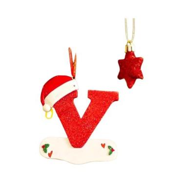 Imagem de Decoração De Árvore De Natal Com 26 Letras Em Acrílico DIY, Ornamento 