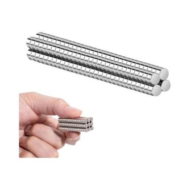 Imagem de Imãs Redondos Pequenos 200pcs 6x2mm Mini Para Artesanato Impressão 3D 