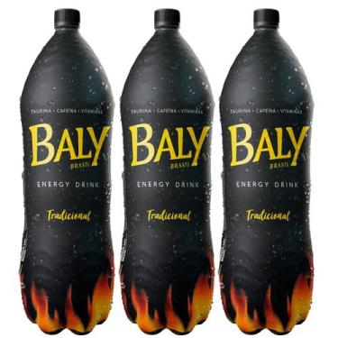 Imagem de Kit 3 un Energético Baly Tradicional Energy Drink Pet 2 Litros