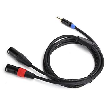 Imagem de Cabo de áudio, PVC de desempenho estável cabo de áudio XLR para consoles de mixagem para amplificadores de potência(5 metros)