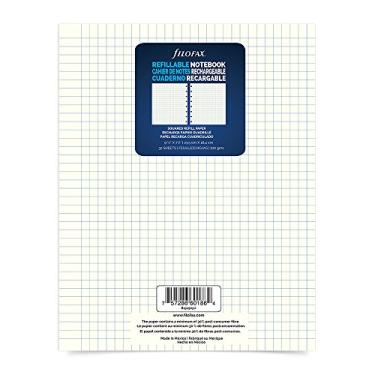 Imagem de Filofax Refil quadrado tamanho executivo, 23,5 cm x 18,4 cm, 32 folhas (B192905U)