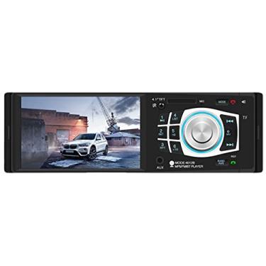 Imagem de Estéreo de carro bluetooth de 4,1 polegadas com tela, rádio de carro fm mp5/mp3 player de carro suporta reprodução usb/tf/aux, controle de volante e controle remoto