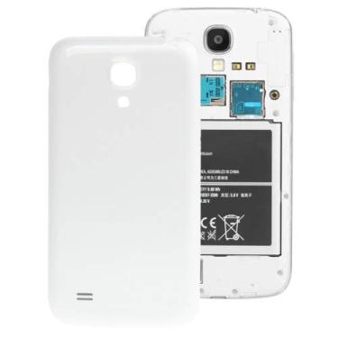 Imagem de Versão de peças de reposição para reparo capa traseira de plástico de superfície lisa para Galaxy S IV Mini/i9190 (branco) Peças (Cor: Branco)