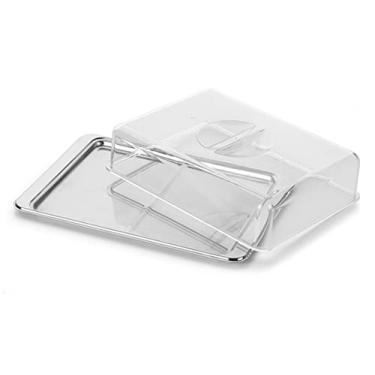 Imagem de Porta Frios com Divisória Tampa Transparente Geladeira Forma