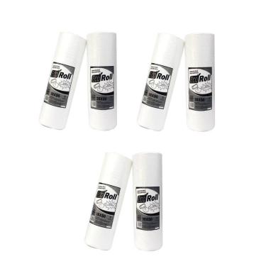 Imagem de Kit 18Kg Bobina Saco Plastico Picotada 35x50 Extra Fort 6Bob