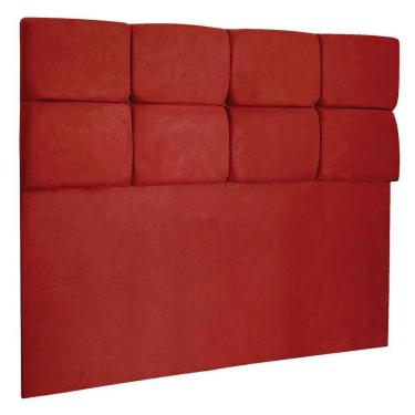 Imagem de Cabeceira King 1,95m Nina Suede - Pallazio Cor Vermelho
