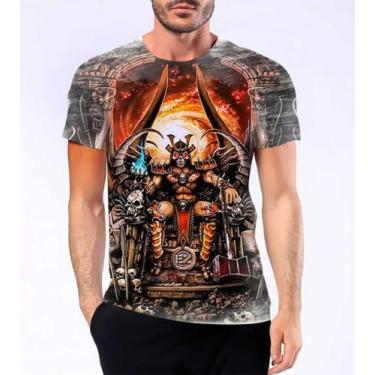 Imagem de Camiseta Camisa Shao Kahn Mortal Kombat Outworld Jogo Hd 3 - Estilo Kr
