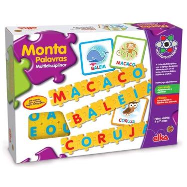 Imagem de Jogo Pedagogico de Montar Palavras Multidisciplinar