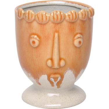 Imagem de HOME&CO VISO CACHEPÔ 15x12x12cm CERÂMICA LARANJA