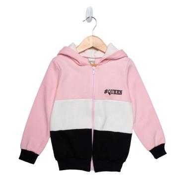 Imagem de Casaco de Moletom Infantil Boca Grande Queen Rosa - 10
