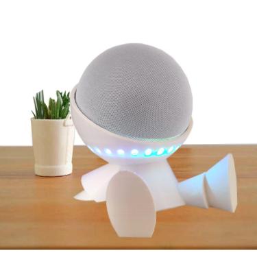 Imagem de Suporte Para Alexa Echo Dot 4 De Mesa Robô Espacial Amazon