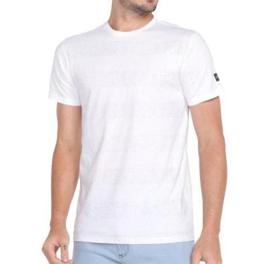 Imagem de Camiseta Oakley Geometric Striped Ss Masculina Branco