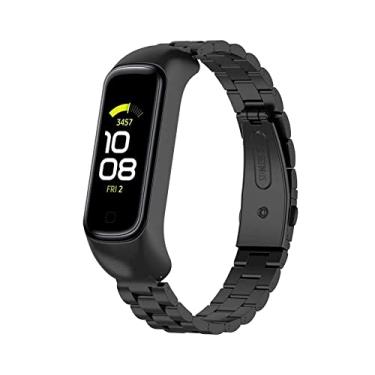 Imagem de Pulseira De Aço Inoxidável marca 123smart compativel com Galaxy Fit 2 R220 Fit2 SM-R220
