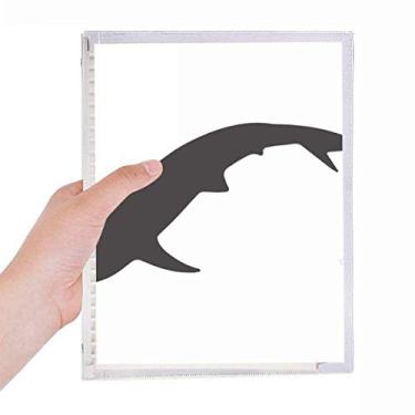 Imagem de Caderno Blue Ocean Shark Fierce Animal Caderno de folhas soltas recarregável, diário de papelaria