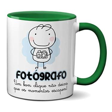 Imagem de Caneca Fotógrafo Um Bom Clique Para Momentos Não Escaparem (Verde)