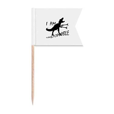 Imagem de Arm Dinosaur Stick Art Deco Presente Fashion Dente Bandeiras Marcadoras para Bolo Festa Prato de Queijo