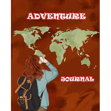 Imagem de Adventure Travel Journal and Guided Planner, 8.5'' W x 11'' L, 100+ Pages: My New Journey