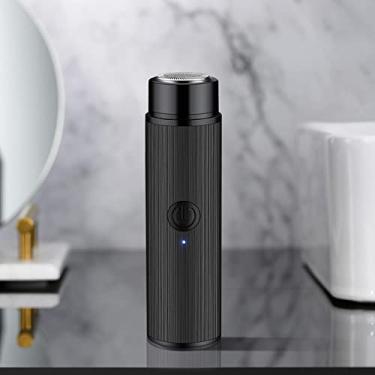 Imagem de HC NappyLux Mini barbeador portátil recarregável, lâmina de aço inoxidável de alta velocidade, removível lavável duas pretas