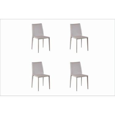Imagem de Kit 4 Cadeiras Revestimento PVC Amanda Rivatti Móveis Nude