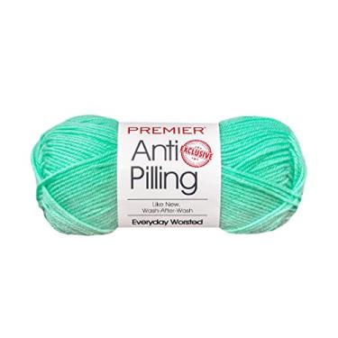 Imagem de Premier Yarns Fio penteado antibolinhas para uso diário, fio de acrílico macio, fio ideal para crochê e tricô, lavável na máquina, 180 metros, vidro colorido