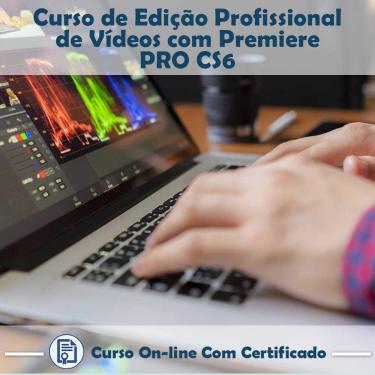 Imagem de Curso online em videoaula de Edição Profissional de Vídeos com Premiere PRO CS6 com Certificado + 2 brindes