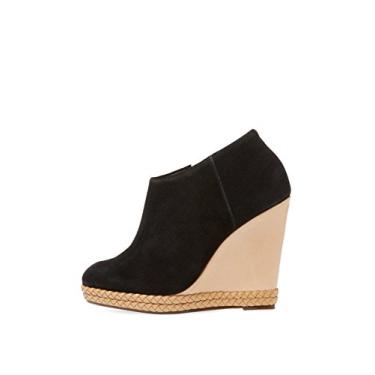 Imagem de SCHUTZ Belua bota de cano baixo plataforma de camurça preta espadrille (9), Preto, 9