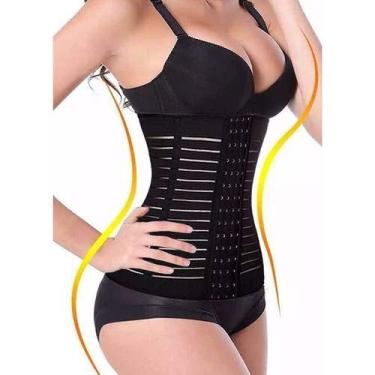 Imagem de Cinta Modeladora Elástica Preta Longa 23 cm (P)