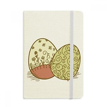 Imagem de Caderno de ovos de flores para festivais de religião da Páscoa em tecido com capa dura e diário clássico