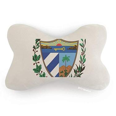 Imagem de DIYthinker Cuba National Emblem Country Car Acabamento Pescoço Decoração Almofada Almofada para encosto de cabeça
