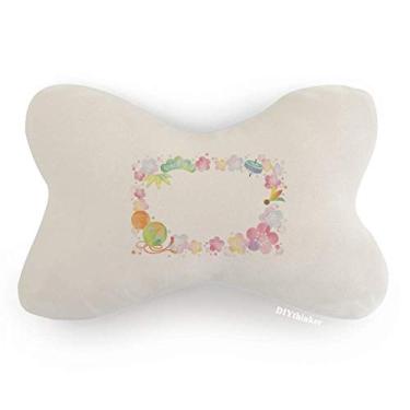 Imagem de DIYthinker Giroscópio Sakura padrão geométrico acabamento de carro, almofada para apoio de cabeça