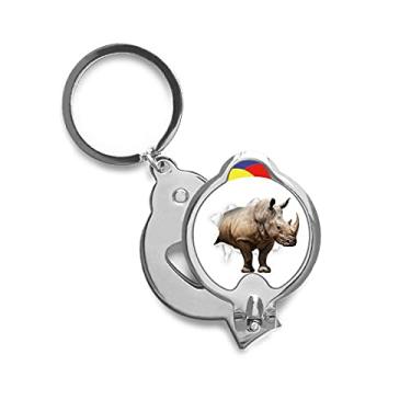 Imagem de Cortador de unhas afiado de papel para quebrar choques de rinoceronte, cortador de unhas de aço inoxidável